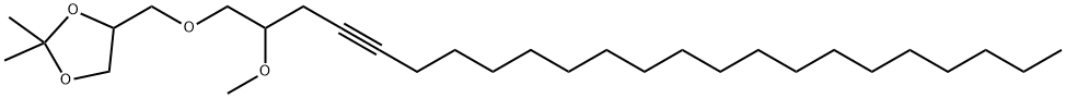 4-[[(2-Methoxytricosan-4-ynyl)oxy]methyl]-2,2-dimethyl-1,3-dioxolane Struktur