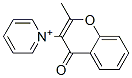 Pyridinium, 1-(2-methyl-4-oxo-4H-1-benzopyran-3-yl)- (9CI) Struktur