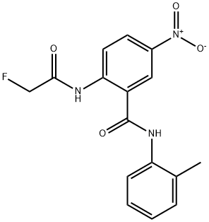 BENZAMIDE, 2-[(2-FLUOROACETYL)AMINO]-N-(2-METHYLPHENYL)-5-NITRO- Struktur