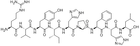 (DES-ASP1)-ANGIOTENSIN I Struktur