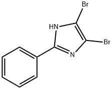 4,5-二溴-2-苯基-1H-咪唑, 56338-00-2, 結構式