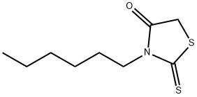 3-hexyl-2-thioxo-1,3-thiazolidin-4-one Struktur