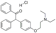 2-[p-[2-(DiethylaMino)ethoxy]phenyl]-2-phenylacetophenone Hydrochloride Struktur