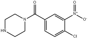 (4-CHLORO-3-NITROPHENYL)(PIPERAZIN-1-YL)METHANONE Struktur