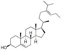 Cholest-5-en-3-ol, 24-propylidene-, (3beta)- Struktur