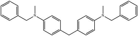 4,4'-Bis(N-methyl-N-benzylamino)diphenylmethane Struktur