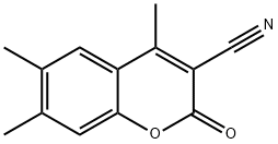 3-CYANO-4,6,7-TRIMETHYLCOUMARIN Struktur