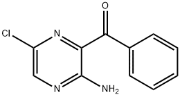 (3-AMINO-6-CHLOROPYRAZIN-2-YL)(PHENYL)METHANONE Struktur