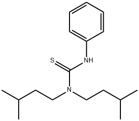 N,N-Bis(3-methylbutyl)-N'-phenylthiourea Struktur