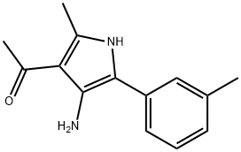 1-[4-Amino-2-methyl-5-(3-methylphenyl)-1H-pyrrol-3-yl]ethanone Struktur