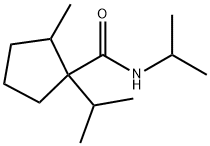 2-methyl-N,1-bis(1-methylethyl)cyclopentanecarboxamide Struktur