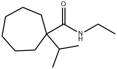 N-ethyl-1-isopropylcycloheptanecarboxamide  Struktur