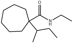 1-sec-butyl-N-ethylcycloheptanecarboxamide  Struktur