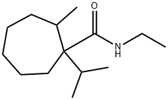 N-ethyl-1-isopropyl-2-methylcycloheptanecarboxamide Struktur