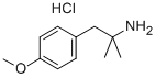 Phenethylamine, alpha,alpha-dimethyl-p-methoxy-, hydrochloride Struktur