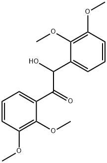 1,2-bis(2,3-dimethoxyphenyl)-2-hydroxy-ethanone Struktur