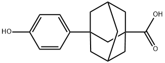 3-(4-HYDROXYPHENYL)ADAMANTANE-1-CARBOXYLIC ACID Struktur