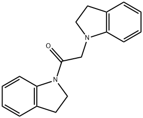 1-((2,3-Dihydro-1H-indol-1-yl)acetyl)-2,3-dihydro-1H-indole Struktur