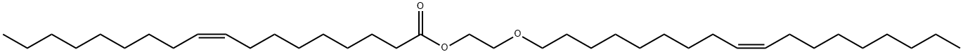 (Z)-9-Octadecenoic acid 2-[[(Z)-9-octadecenyl]oxy]ethyl ester Struktur