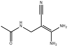 Acetamide,  N-(3,3-diamino-2-cyano-2-propen-1-yl)- Struktur