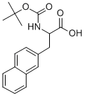 N-T-BOC-D-3-(2-NAPHTHYL)ALANINE Struktur