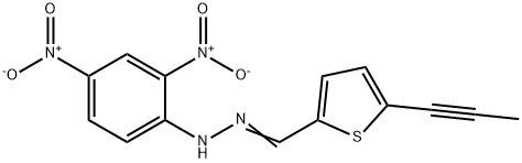 5-(1-Propynyl)-2-thiophenecarbaldehyde 2,4-dinitrophenyl hydrazone Struktur