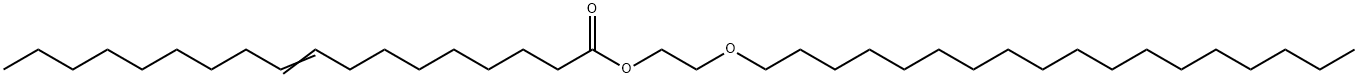 9-Octadecenoic acid 2-(octadecyloxy)ethyl ester Struktur