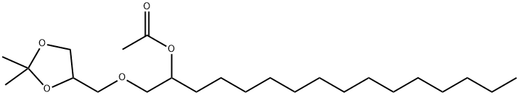 1-[(2,2-Dimethyl-1,3-dioxolan-4-yl)methoxy]hexadecan-2-ol acetate Struktur