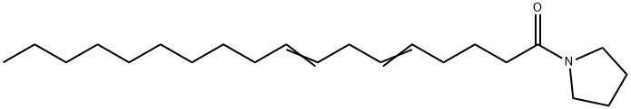 1-(1-Oxo-5,8-octadecadienyl)pyrrolidine Struktur