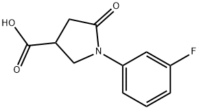 1-(3-FLUOROPHENYL)-5-OXOPYRROLIDINE-3-CARBOXYLIC ACID Struktur