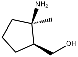 Cyclopentanemethanol, 2-amino-2-methyl-, (1S,2R)- (9CI) Struktur