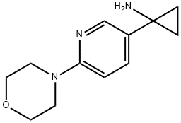 1-(6-Morpholinopyridin-3-yl)cyclopropanaMine hydrochloride Struktur