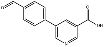 5-(4-FORMYLPHENYL)NICOTINIC ACID Struktur