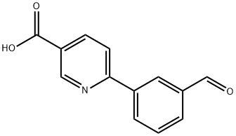 6-(3-Formylphenyl)-nicotinic acid Struktur