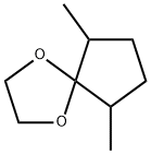 1,4-Dioxaspiro[4.4]nonane,  6,9-dimethyl- Struktur