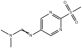 N,N-DIMETHYL-N'-(2-(METHYLSULFONYL)PYRIMIDIN-5-YL)FORMIMIDAMIDE Struktur