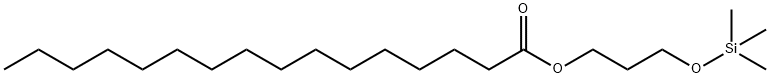 Palmitic acid 3-[(trimethylsilyl)oxy]propyl ester Struktur