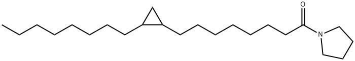 1-[8-(2-Octylcyclopropyl)octanoyl]pyrrolidine Struktur