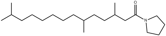 1-(3,6,13-Trimethyltetradecanoyl)pyrrolidine Struktur