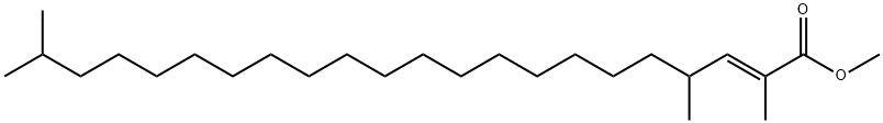 (E)-2,4,21-Trimethyl-2-docosenoic acid methyl ester Struktur