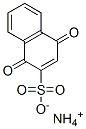 ammonium 1,4-dihydro-1,4-dioxonaphthalene-2-sulphonate Struktur