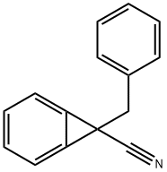 7-(Phenylmethyl)bicyclo[4.1.0]hepta-1,3,5-triene-7-carbonitrile Struktur