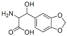 2-Amino-3-(1,3-benzodioxol-5-yl)-3-hydroxypropionic acid Struktur