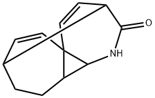 6-Azatetracyclo[6.5.0.01,7.04,11]trideca-2,12-dien-5-one Struktur