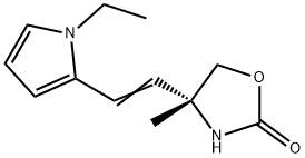 2-Oxazolidinone,4-[2-(1-ethyl-1H-pyrrol-2-yl)ethenyl]-4-methyl-,(4R)-(9CI) Struktur