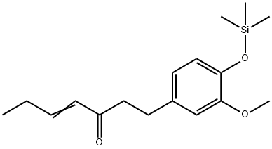 1-[3-Methoxy-4-[(trimethylsilyl)oxy]phenyl]-4-hepten-3-one Struktur