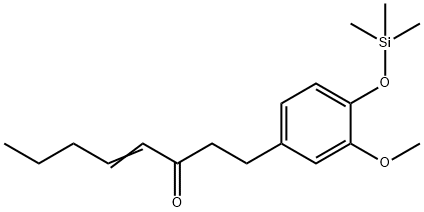 1-[3-Methoxy-4-[(trimethylsilyl)oxy]phenyl]-4-octen-3-one Struktur