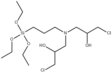 1,1'-[[3-(triethoxysilyl)propyl]imino]bis[3-chloropropan-2-ol] Struktur