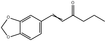 1-(1,3-Benzodioxol-5-yl)-1-hexen-3-one Struktur