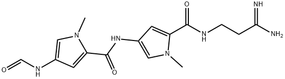 N-(2-Amidinoethyl)-1-methyl-4-[[[1-methyl-4-(formylamino)-1H-pyrrole-2-yl]carbonyl]amino]-1H-pyrrole-2-carboxamide Struktur